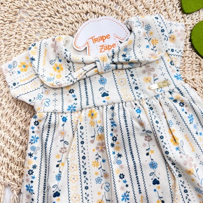 Body Vestido Floral Tropical - Creme